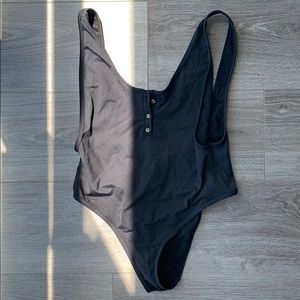 Cheeky cut Black one piece bathing suit